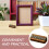 3Sets Adjustable Coffee Wood Price Tags Display Cubes for Counters 8