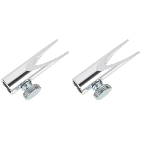 2Pcs Silver Makeup Pencil Sharpener Dual for Eyebrow Lip Liner 1