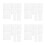 40Pcs Durable Reusable Mandala Stencils White Pet for DIY Wall Art 9