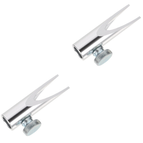2Pcs Silver Makeup Pencil Sharpener Dual for Eyebrow Lip Liner 2