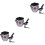 3Pcs Dog Treat Bag Coffee Durable Drawstring Pouch for 4