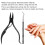 Cortador de unhas com cabo ergonômico, resistente e durável, ideal para manicure e pedicure. 8