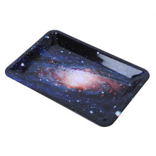 Compact Structure Metal Rolling Tray For Reasonably Sized Scrolling Paper, Filters Smoke, Heavy Duty Packaging Ensures Safe Delivery, Elegantly