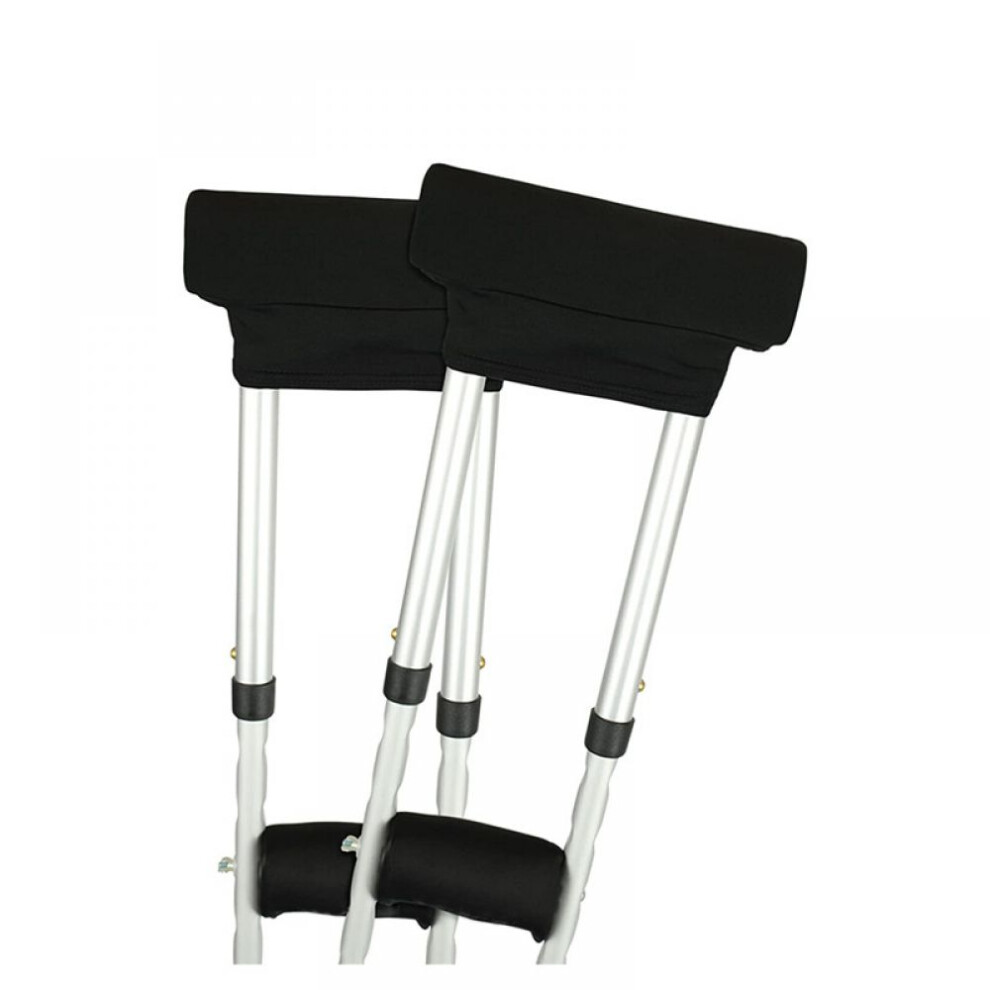 Crutch Underarm Pad and Hand Grip Covers, Luxurious Soft Fleece with Sculpted Memory Foam Cores, Breathable and Latex Free Cushioned Crutch