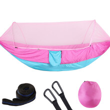 Escape To Adventure: Portable Camping Hammock With Easy Setup, Nylon Fabric, High-Weight Capacity, Perfect For Outdoor Adventures And Indoor Use,