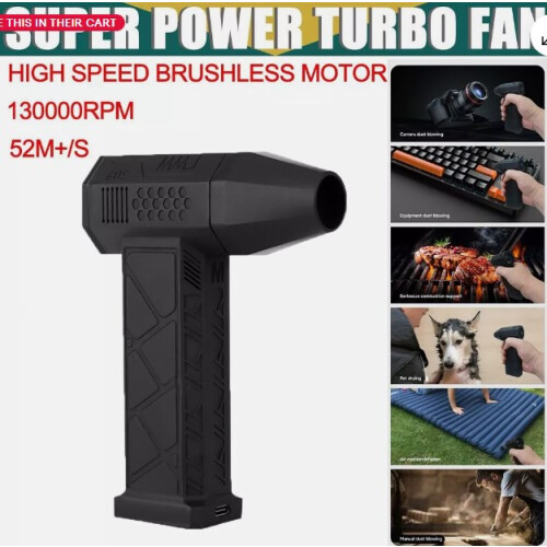 Μίνι φυσητήρας αέρα Aeroblast, ανεμιστήρας Turbo Jet υψηλής ποιότητας, ασύρματος 2