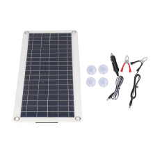 Vandtæt solpanel 20W 12V med monokrystallinske solceller med smart controller og holdbart monteringssystem
