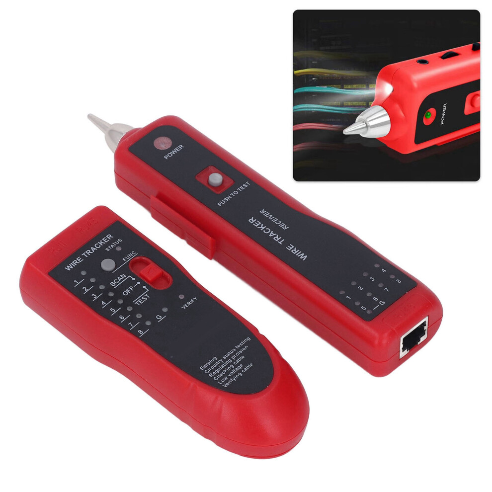 Wire Tracer Receiver Kit For Network & Telephone Line Testing With Earphone 8291372799407