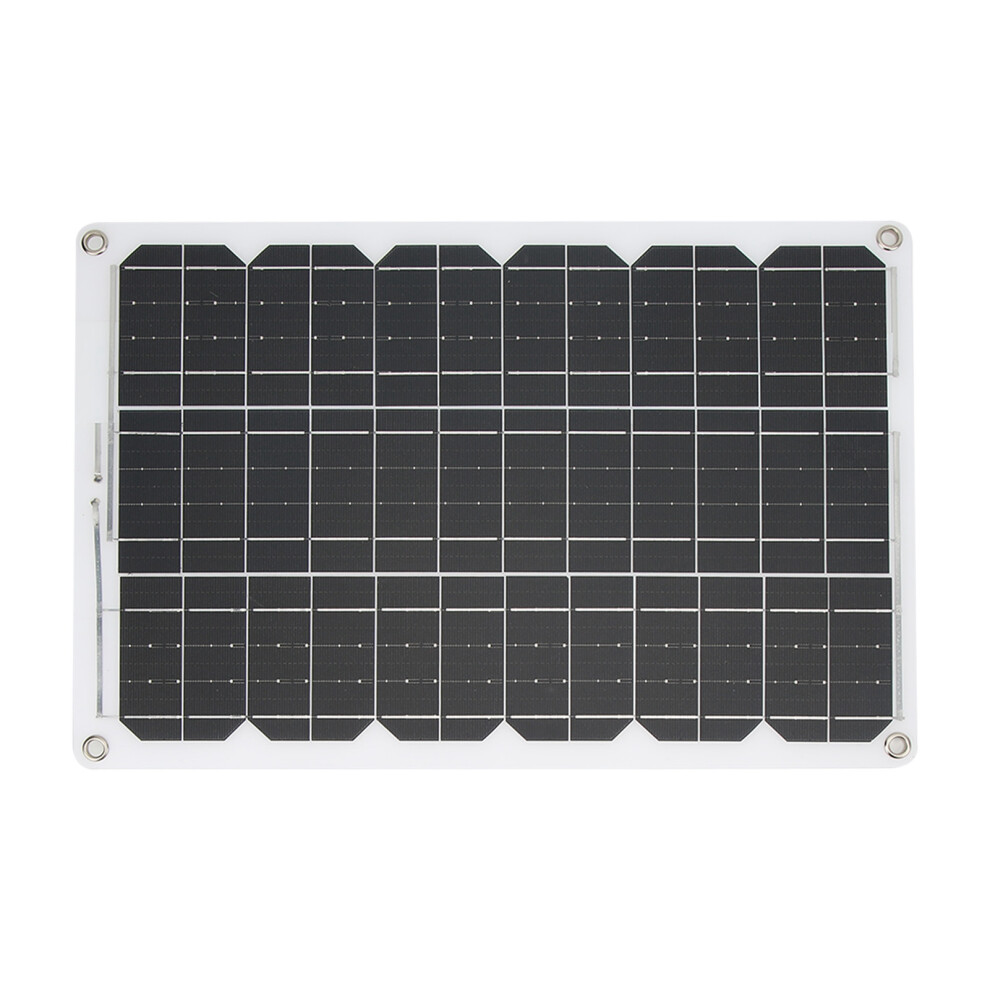 18W 18V Monocrystalline Solar Panel Kit With 30A Usb Charge Controller For Camping & Rv 3041372802769