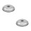 2Pièces Couvercles Domes Ronds Pour Cuisson Saine Argenté 4