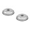 2Pièces Couvercles Domes Ronds Pour Cuisson Saine Argenté 10