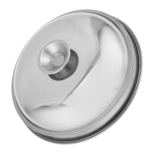 2Pcs Stainless Steel Dome Steamer Covers Silver Reusable Kitchen Lids 2