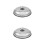 2Pièces Couvercles Domes Ronds Pour Cuisson Saine Argenté 6