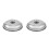 2Pièces Couvercles Domes Ronds Pour Cuisson Saine Argenté 5