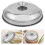 2Pièces Couvercles Domes Ronds Pour Cuisson Saine Argenté 11