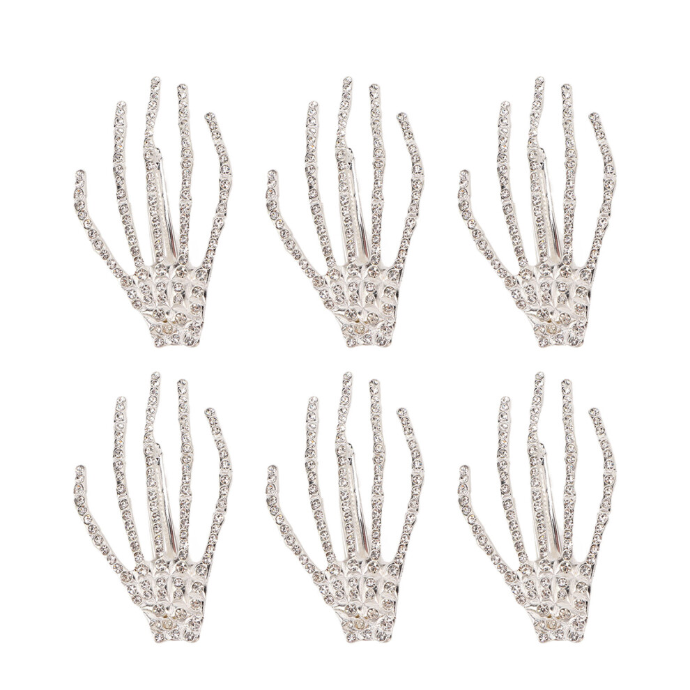 Fashion Hair Accessories, Skeleton Hand Hair Clip Rhinestone Hair Claw For Women Girls, Unique Accessories Halloween Hair Accessories Non Slip Hair B