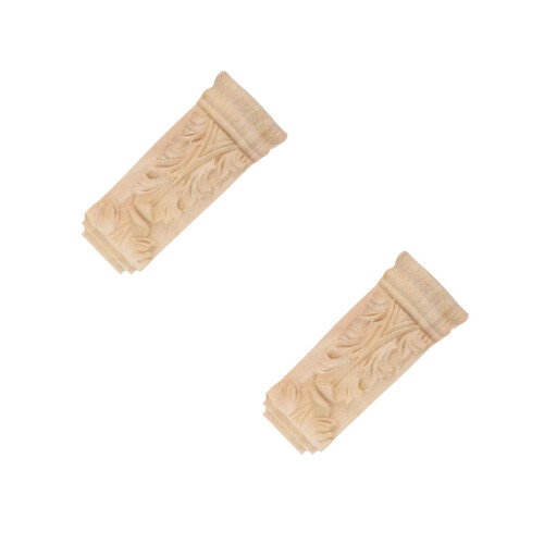 2Pièces Corbeaux Rustiques En Bois Sculpté 1