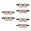 6Pièces Cache-Yeux Rigolos 3D En Polyester Doux Pour Maison Voyage 8
