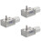 3Pièces À À Vis Fin 12V Réduction Vitesse Argent 8