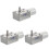 3Pièces À À Vis Fin 12V Réduction Vitesse Argent 4