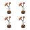 4Pièces Kit Bricolage Puzzle Bois 3D Marguerite 5