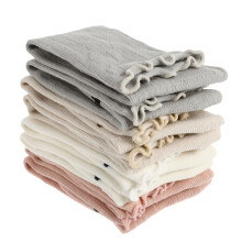 8Paires Coton Élastique Chaudes Colorées