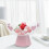 3Pcs Pink Draining Fruit Basket Pedestal Fruit Serving Plate 2