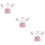 3Pcs Pink Draining Fruit Basket Pedestal Fruit Serving Plate 8