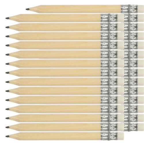 120Pièces Petits Crayons Bois Courts Beige Pour Usage 2