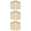 120Pièces Petits Crayons Bois Courts Beige Pour Usage 10