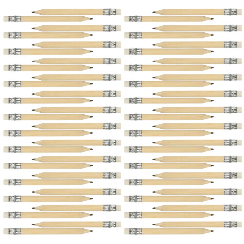 120Pièces Petits Crayons Bois Courts Beige Pour Usage 1
