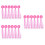 18Pièces Streamers Guidon Polyester Rose Pour Déco 6