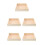 5Pièces Bac À Sable Enfant Bois Square Clair Usage Décoration 8