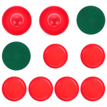 2Ensembles Poussoirs Hockey Rouge En ABS Pour Jeux De Loisirs Et Décor