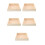 5Pièces Bac À Sable Enfant Bois Square Clair Usage Décoration 6
