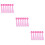 18Pièces Streamers Guidon Polyester Rose Pour Déco 8