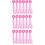 18Pièces Streamers Guidon Polyester Rose Pour Déco 7