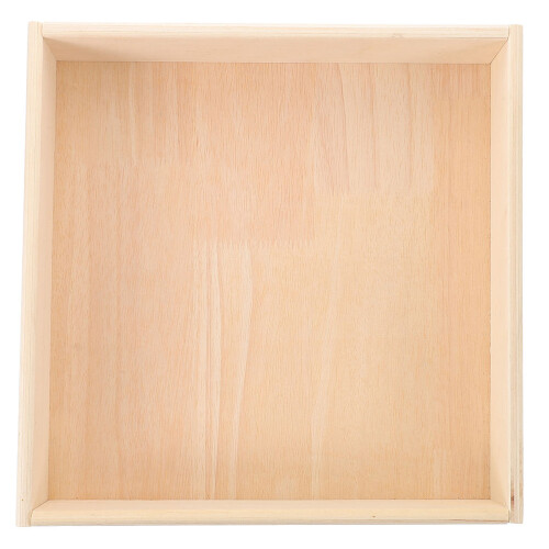5Pièces Bac À Sable Enfant Bois Square Clair Usage Décoration 2