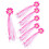 18Pièces Streamers Guidon Polyester Rose Pour Déco 3