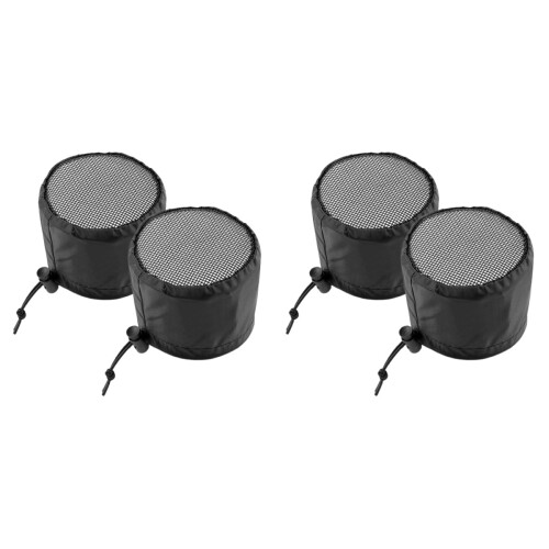 4Pièces Cache Aération Noir Polyester Pour De Culture Intérieure 2