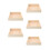 5Pièces Bac À Sable Enfant Bois Square Clair Usage Décoration 10