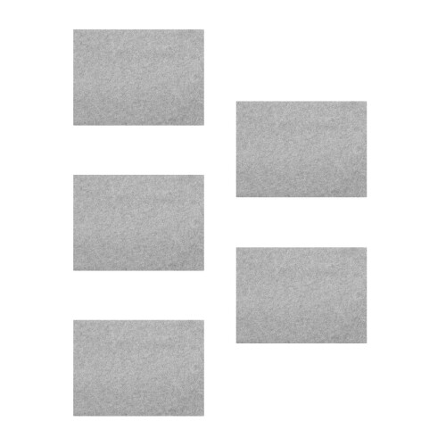 5Pièces Sous-Main Feutre Gris Absorbant Pour Dessin 2