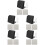 5Ensembles Tableaux Memo Plastique Ardoise Assortis Pratiques 8