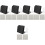 5Ensembles Tableaux Memo Plastique Ardoise Assortis Pratiques 6
