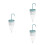 3Pièces Absorbeur Humidité Maison Suspension Durable 4