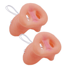 8Pièces Accessoires Nez De Latex Rose Costume Animaux Fête