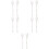 5Paires Mains Squelette Blanches Multi-Usages Décor Halloween Parties 8