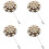 4Pièces Broche En Bois Décorative Pour Costume 7