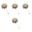 4Pièces Broche En Bois Décorative Pour Costume 5