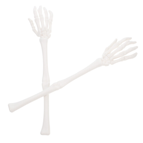 5Paires Mains Squelette Blanches Multi-Usages Décor Halloween Parties 2